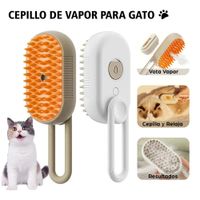 Cepillo de Vapor 3 en 1 Recargable para Gatos