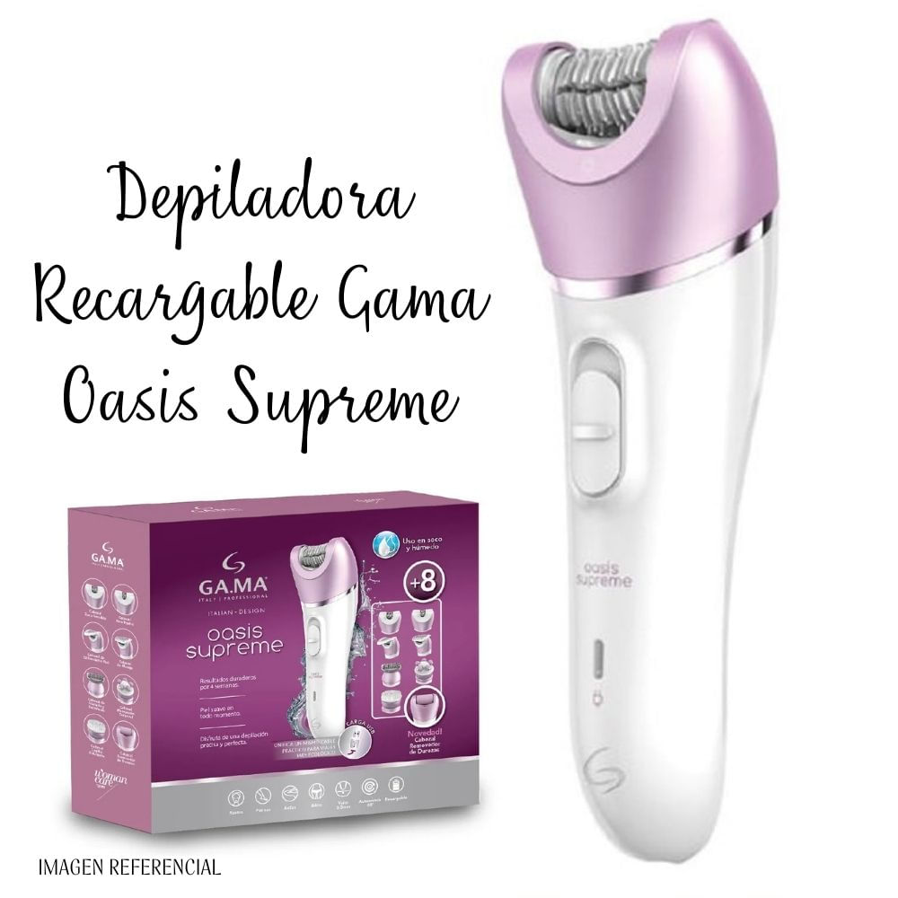 Depiladora Recargable Gama Oasis Supreme