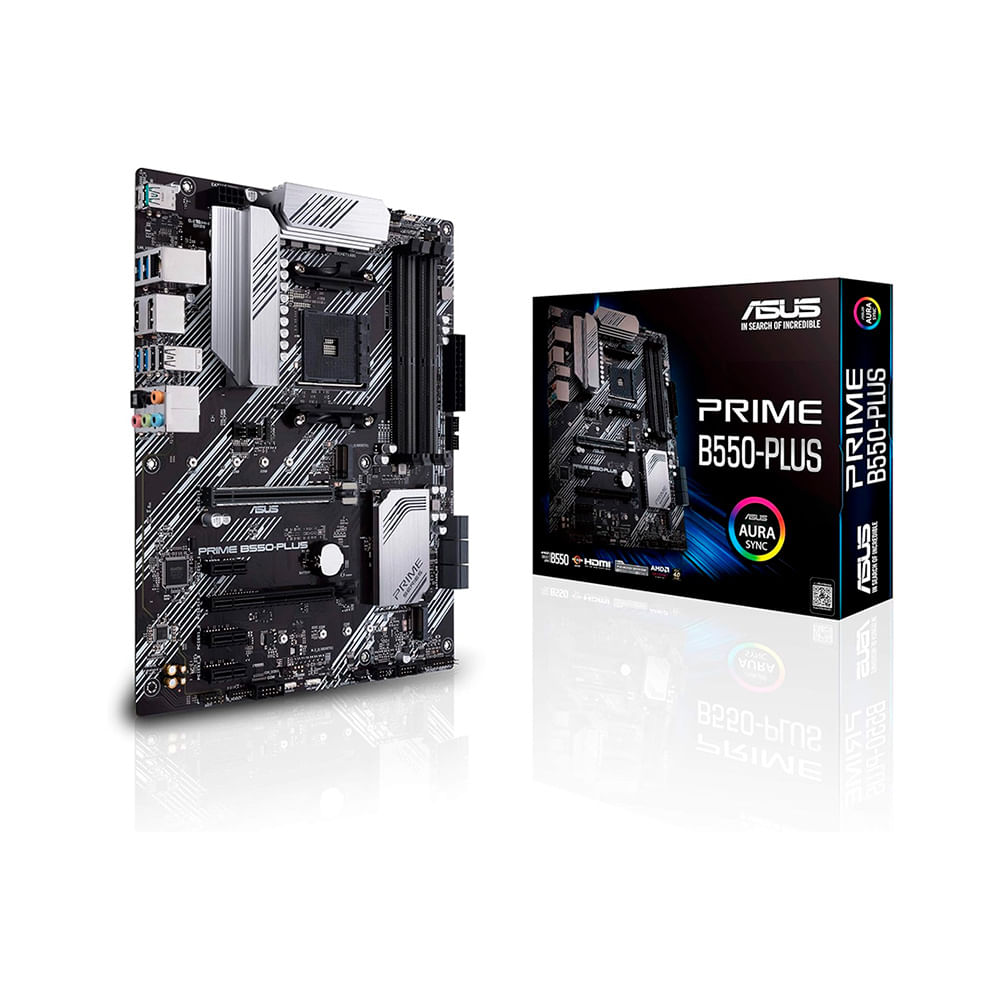 Placa Madre ASUS Prime B550-PLUS AMD AM4 Zen 3 Ryzen 5000 y 3ª Generación Ryzen ATX