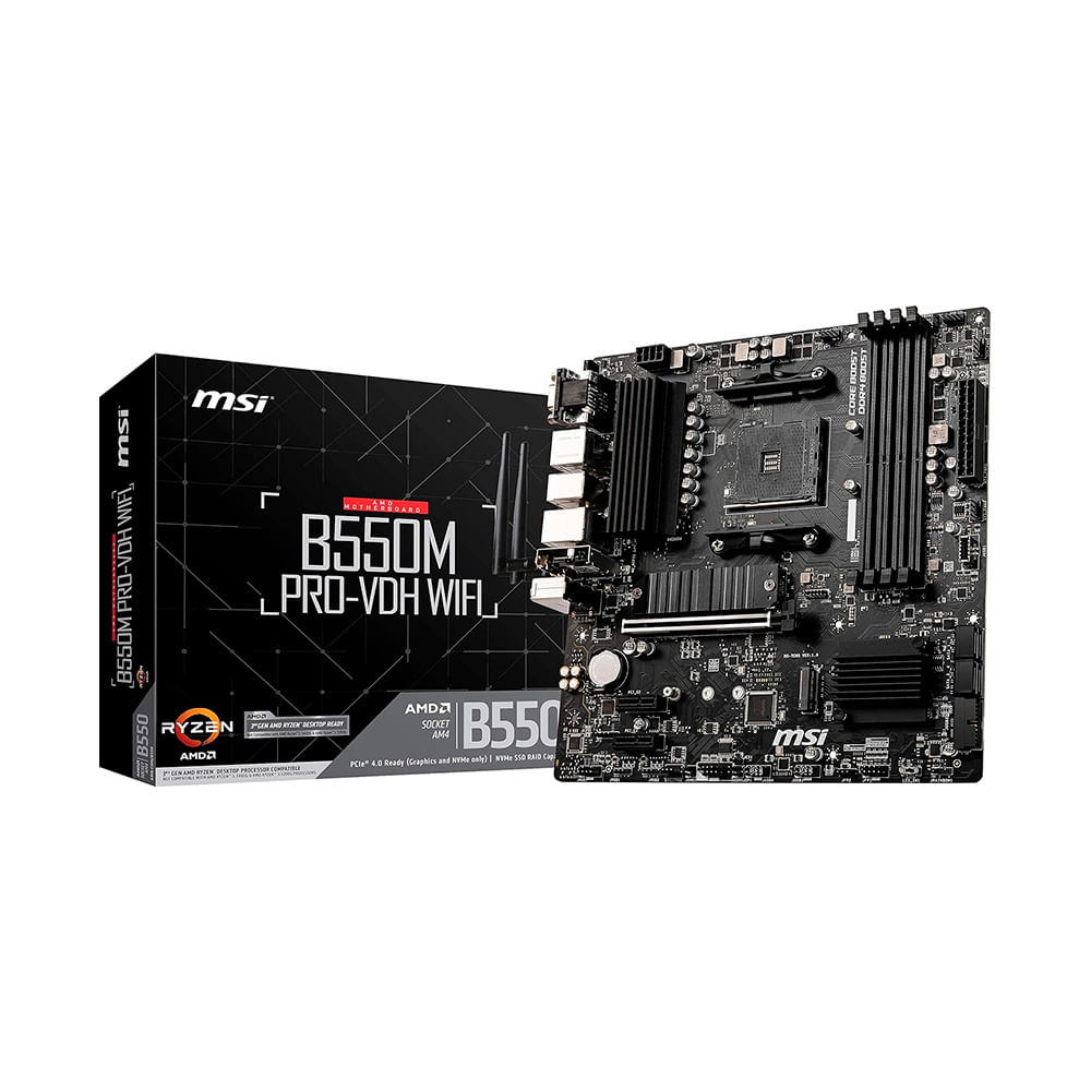 Placa Madre MSI B550M PRO-VDH WiFi ProSeries Micro-ATX