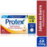 Jabón PROTEX Nutri Protect Macadamia en Barra 6x110g
