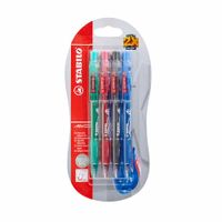 Lapiceros STABILO Marathon Tinta Seca Paquete 4un