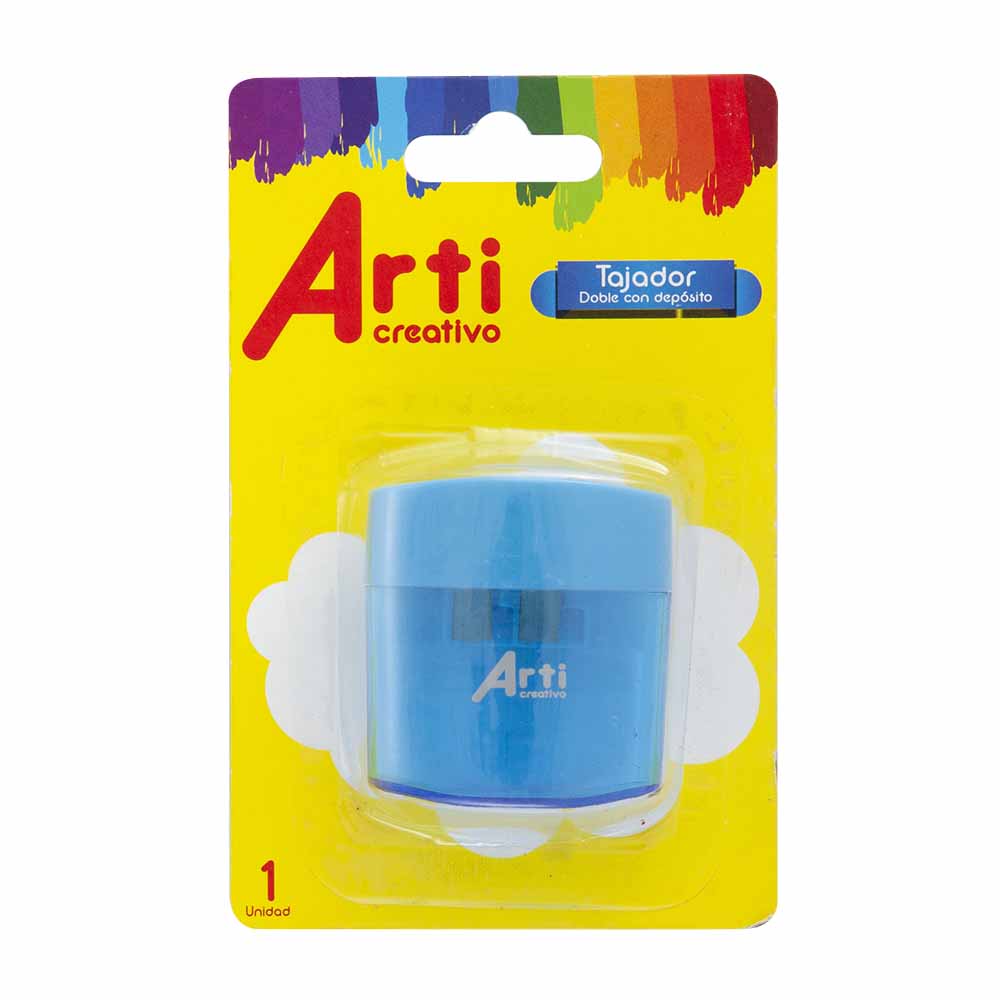 Tajador ARTI CREATIVO 346 Doble c/depósito Blíster 1un