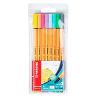 Rotulador STABILO Point 88 Colores Pastel Blíster 8un