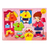 Juego Didáctico ARTI CREATIVO Dress Up Girl Madera