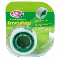 Cinta Adhesiva PEGAFAN Invisible con Dispensador 19mm x10m