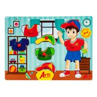 Juego Didácticos ARTI CREATIVO Dress Up Boy Madera