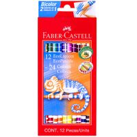 Lápices FABER CASTELL Eco-Lápices Bicolor Estuche 12un