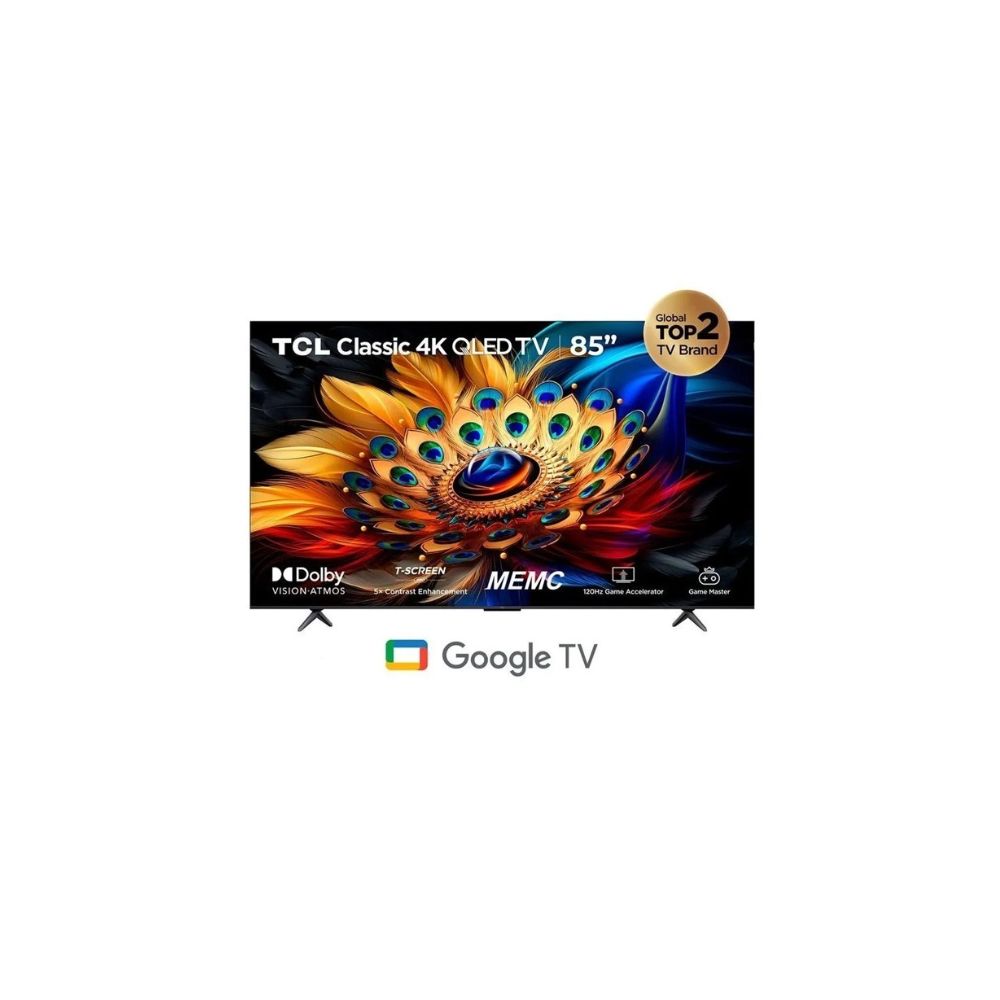 Televisor TCL QLED 85"" Smart TV Ultra HD 4K Año 2024 85C655
