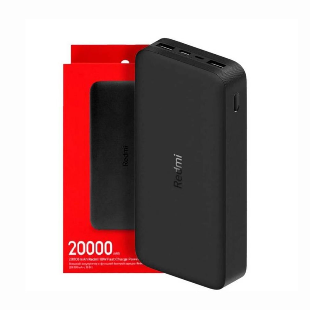 Power Bank Xiaomi 20000 mAh 18W Carga Rapida - Negro