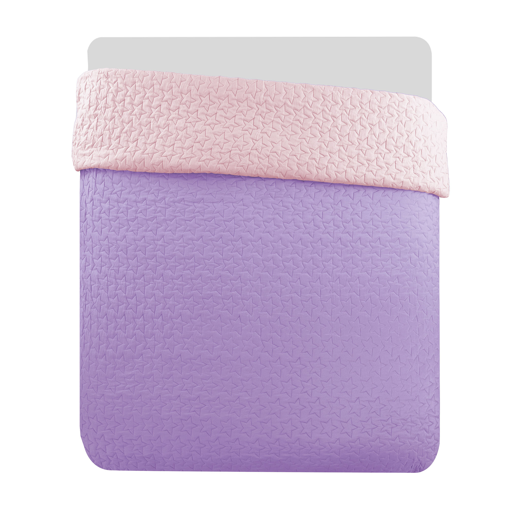 Cubrecama VIVA HOME Bicolor Lila 1.5 Plazas