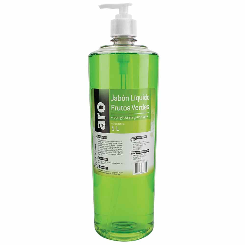 Jabón Líquido ARO Frutos Verdes Botella 1L