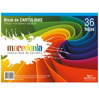 Block MACEDONIA Catulinas Colores 36 Hojas