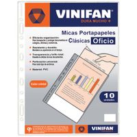 Mica Portapapel VINIFAN Oficio Clásicas Paquete 10un