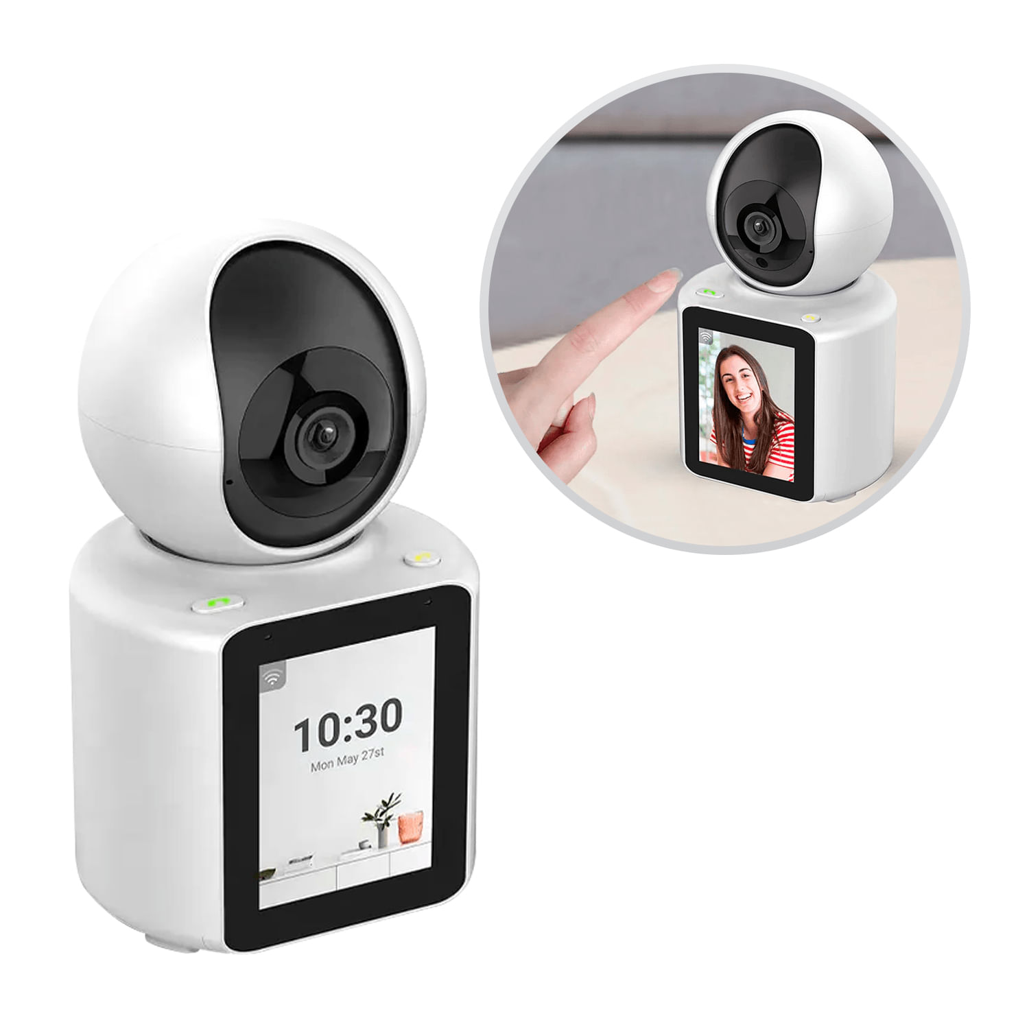 Cámara para Videollamada con Pantalla y Visión Nocturna Full HD