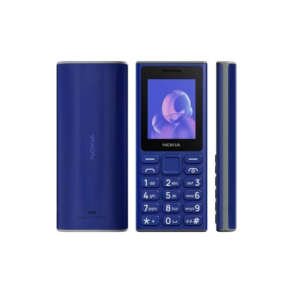 Nokia 105 (2024) 2G Teléfono Clásico con Batería Duradera y Diseño Resistente Azul
