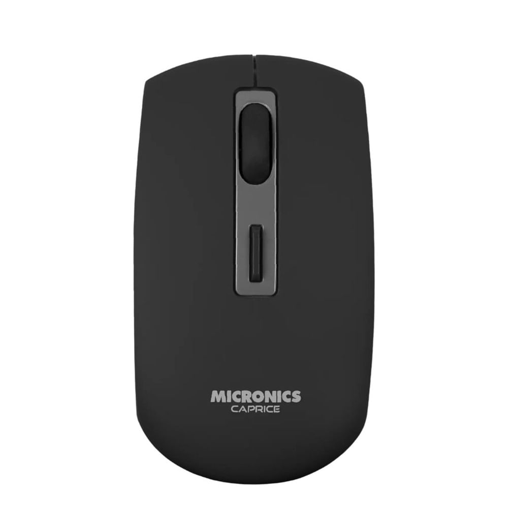 Mouse Micronics Caprice Recargable Inalámbrico -  2.4Ghz 1600Dpi Negro