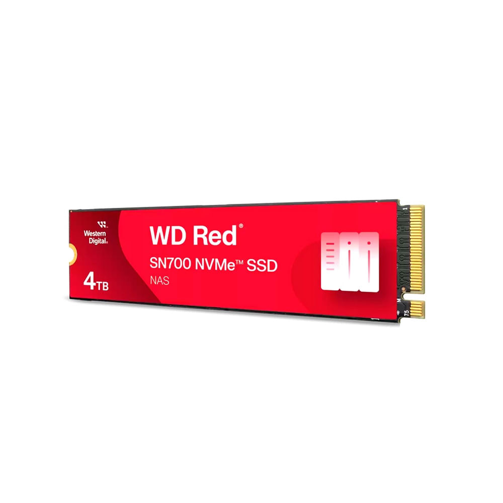 Disco Solido SSD Western Digital Red SN700 4TB NAS M2 2280 PCIe 3.0 WDS400T1R0C