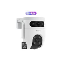 Cámara de seguridad inteligente para exteriores H9C Dual 3K & 3K + Micro SD 64GB - Ezviz