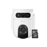 Cámara de seguridad inteligente para exteriores H9C Dual 2K & 2K + Micro SD 128GB - Ezviz