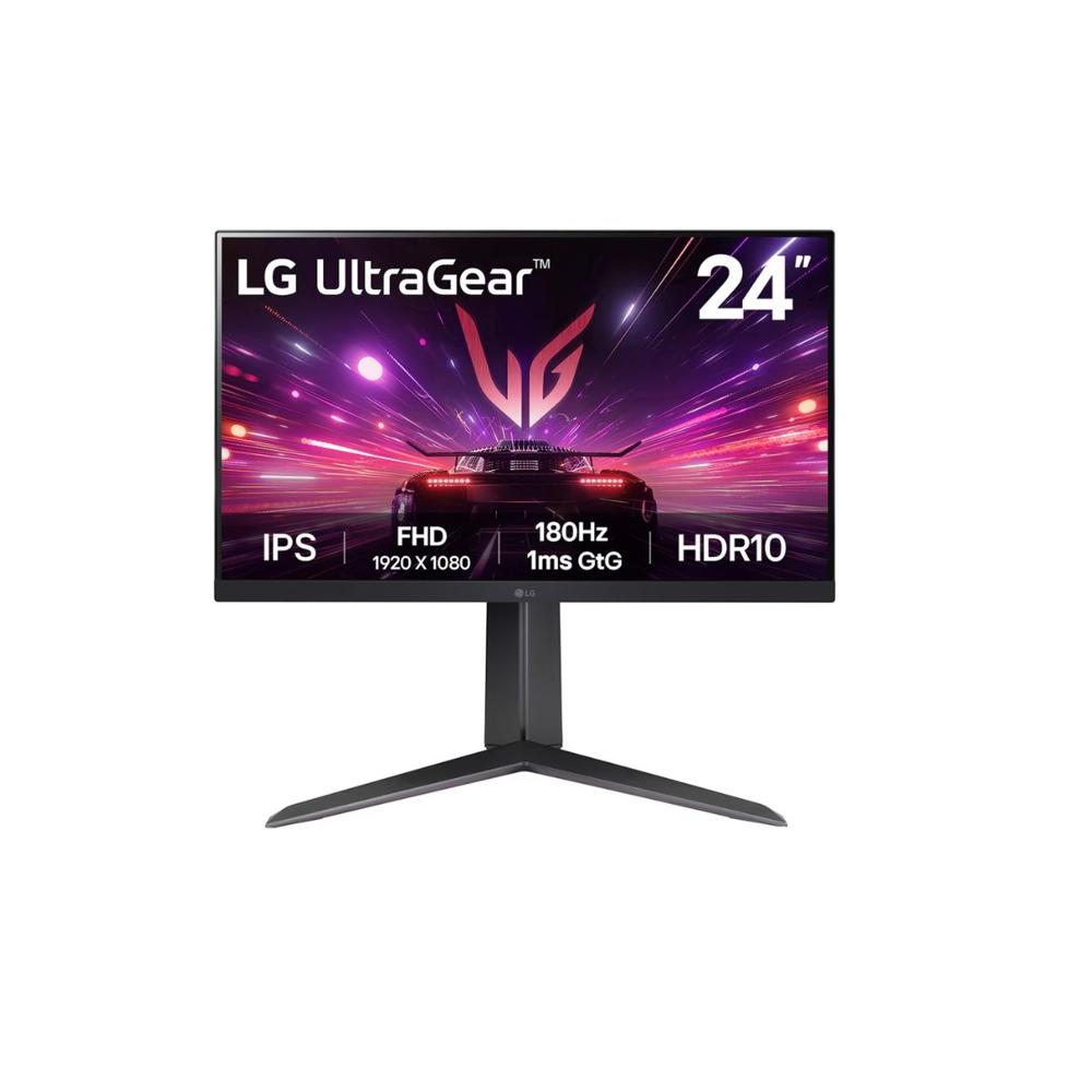 Monitor Gamer LG 24GS65F-B 24? UltraGear FHD 180Hz/1ms/HDMI/DP Pivoteable