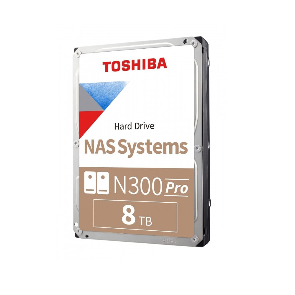 Disco Duro Toshiba NAS N300 Pro 8TB SATA III 7200RPM Cache 512MB HDWG780XZSTB