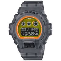 Reloj Casio G-Shock DW-6900LS-1 Para Hombre Digital Luz de Fondo Resina Gris Transparente