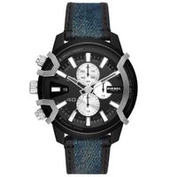 Reloj Diesel Griffed DZ4572 Fecha Cronómetro Acero Inoxidable Correa de Cuero