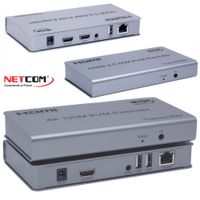 Hdmi Extender 120m IP KVM 2 USB NETCOM Extiende HDMI Cable rj45