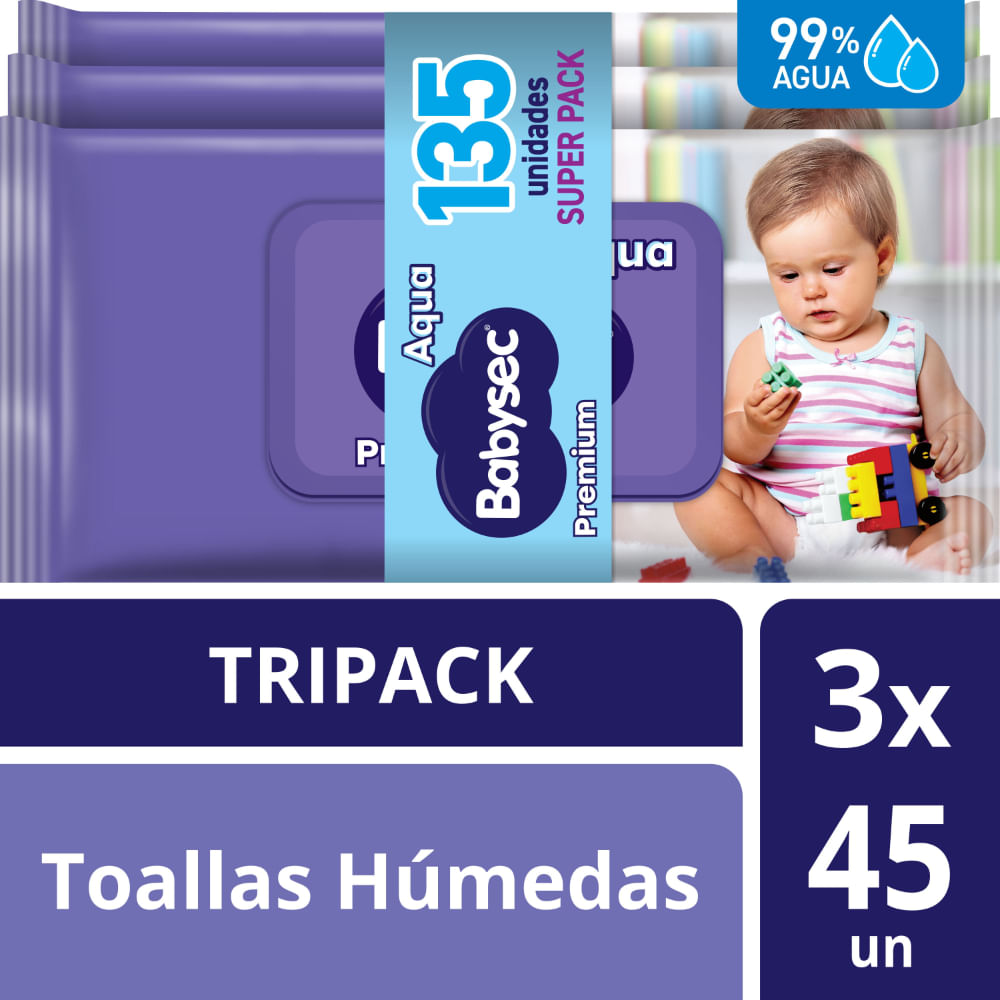 Toallitas Húmedas BABYSEC Paquete 135un