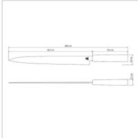 Cuchillo Yanagiba Tramontina Sushi