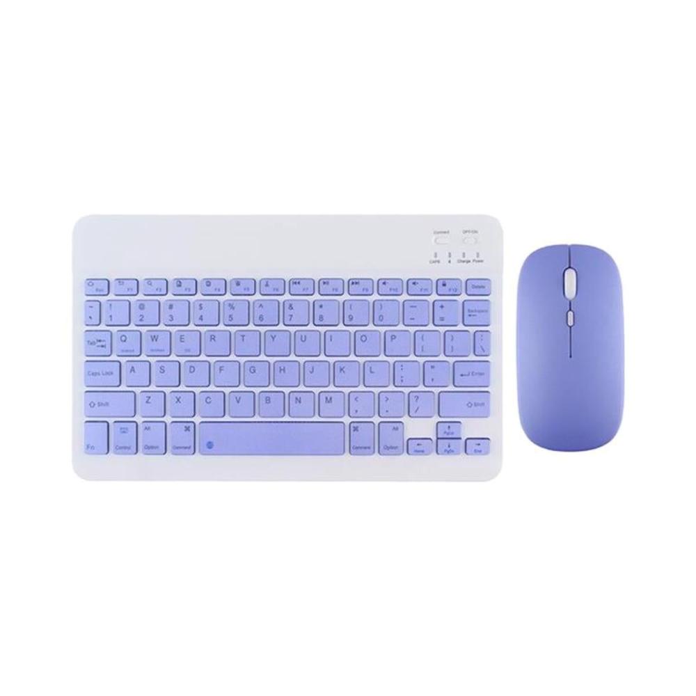 Teclado Mouse Super Delgado Violeta Inalambrico