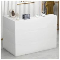 ESCRITORIO NACION MUEBLES COUNTER PARA OFICINA PETER COLOR BLANCO