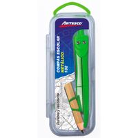 Compás Metálico ARTESCO Escolar Verde