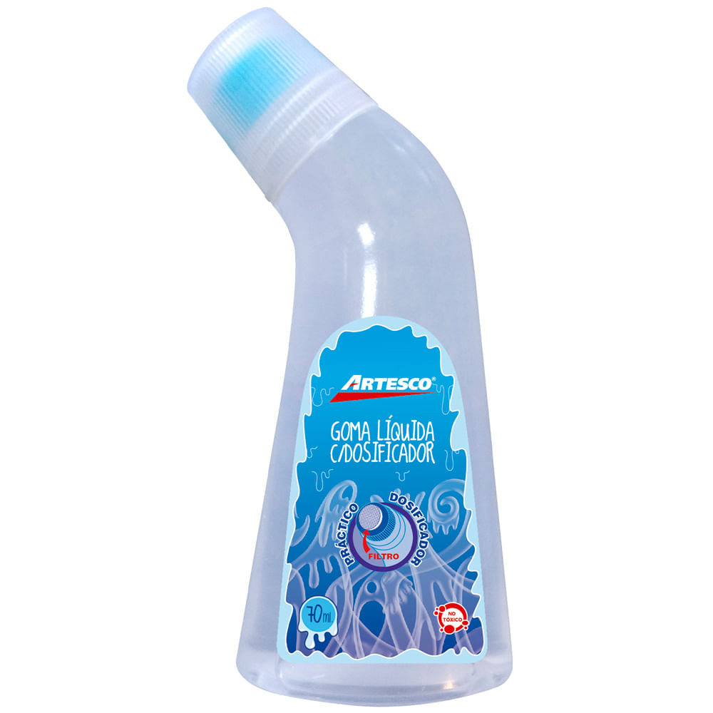 Goma Líquida ARTESCO Transparente Práctico Dosificador Frasco 70ml