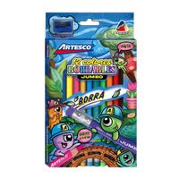 Colores Borrables Jumbo ARTESCO x12 Unidades -Sacp