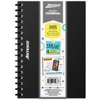 Cuaderno ARTESCO Study Journal Negro + 4 Resaltadores