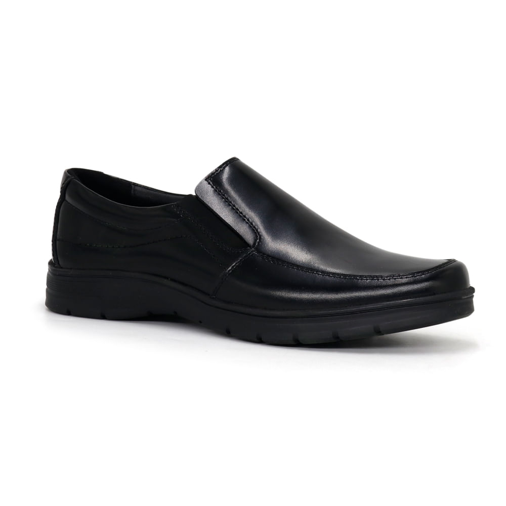 Zapatos Escolar De CUERO JUVENIL 25Q1.MK-E4 NEGRO