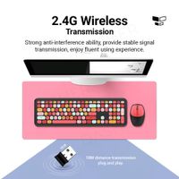 Teclado de Colores Pink Negro