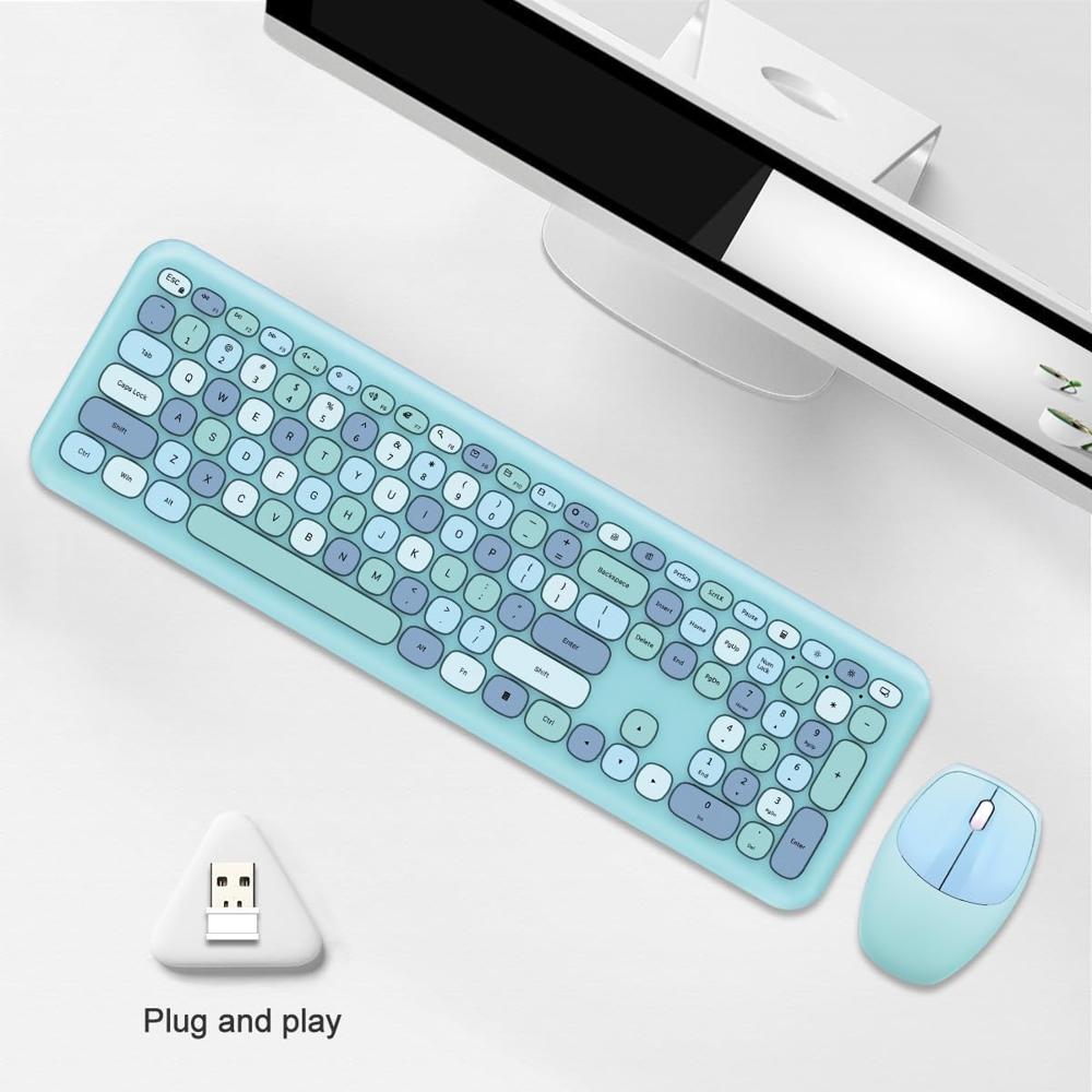Teclado de Colores Celeste