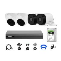 Cámaras Seguridad Dahua Kit 4 Full Hd 1080p Disco 1tb Hdmi