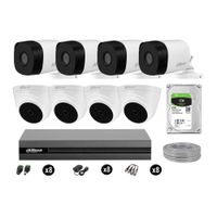 Cámaras Seguridad Dahua Kit 8 Full Hd 1080p Disco 2tb Completo