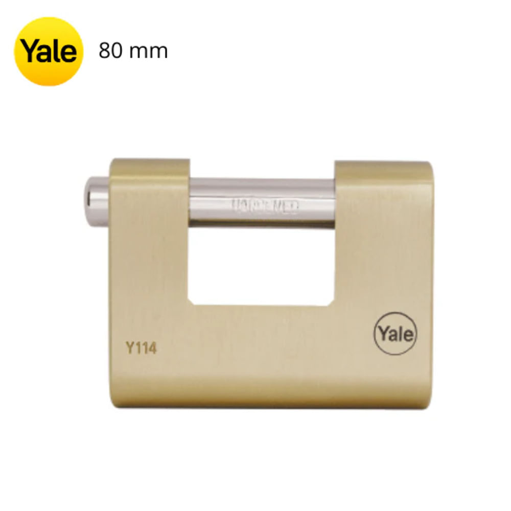 Candado 114 Bronce Jumbo 80mm (Caja) Yale