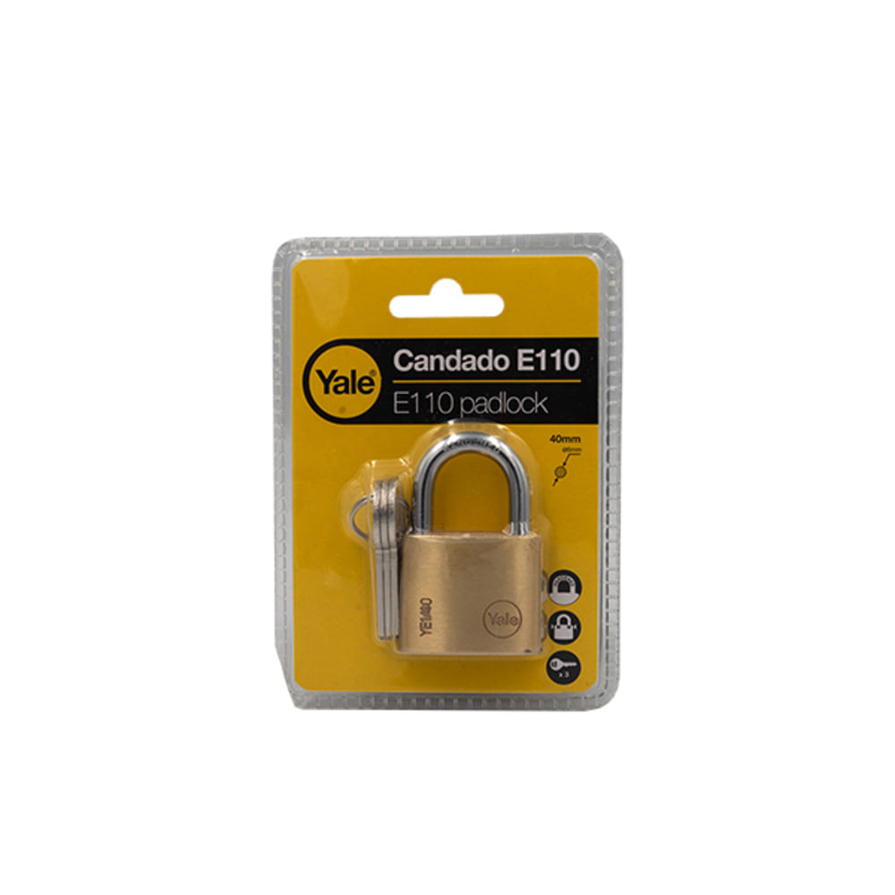 Candado Y110 Arco Bronce 40mm (Blister) Yale