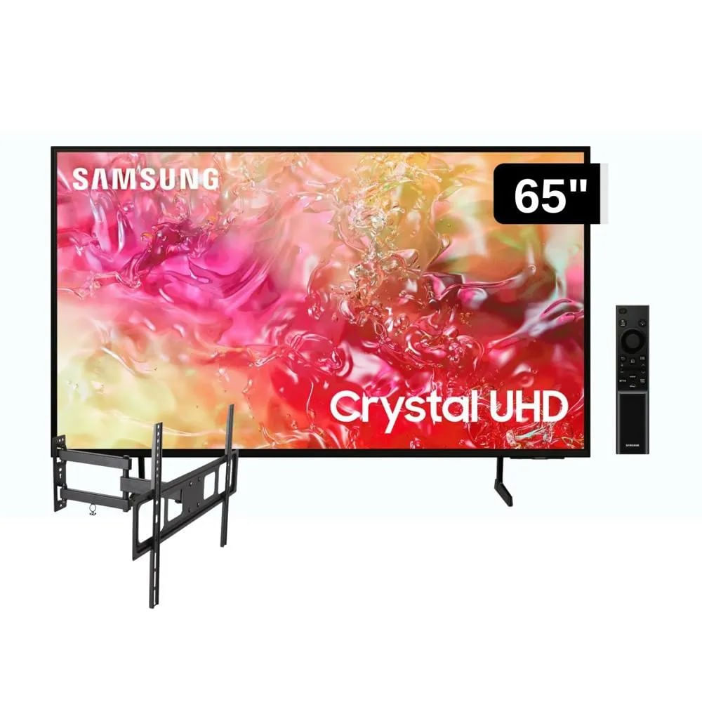 Smart TV SAMSUNG 65"" Crystal UHD 4K 65DU7000 + Rack