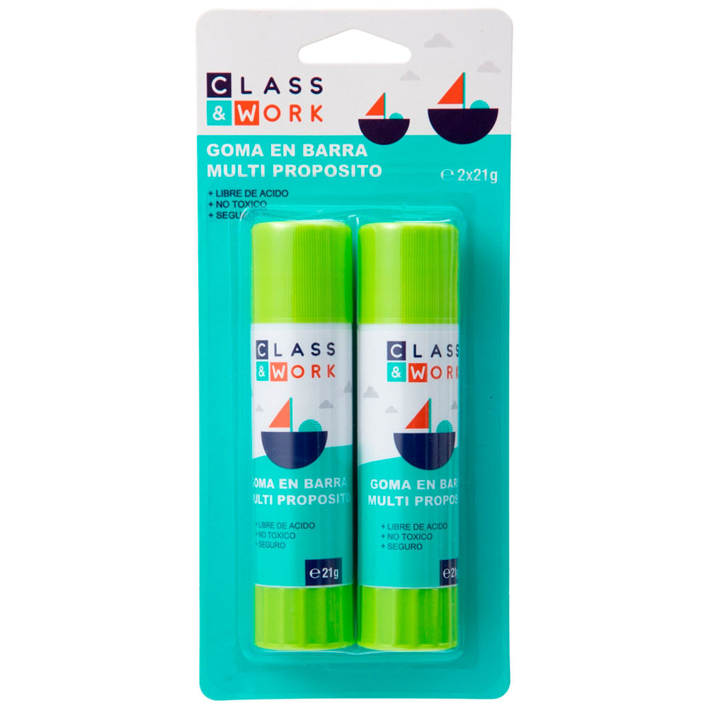 Goma en Barra CLASS & WORK Stick 21g x2un