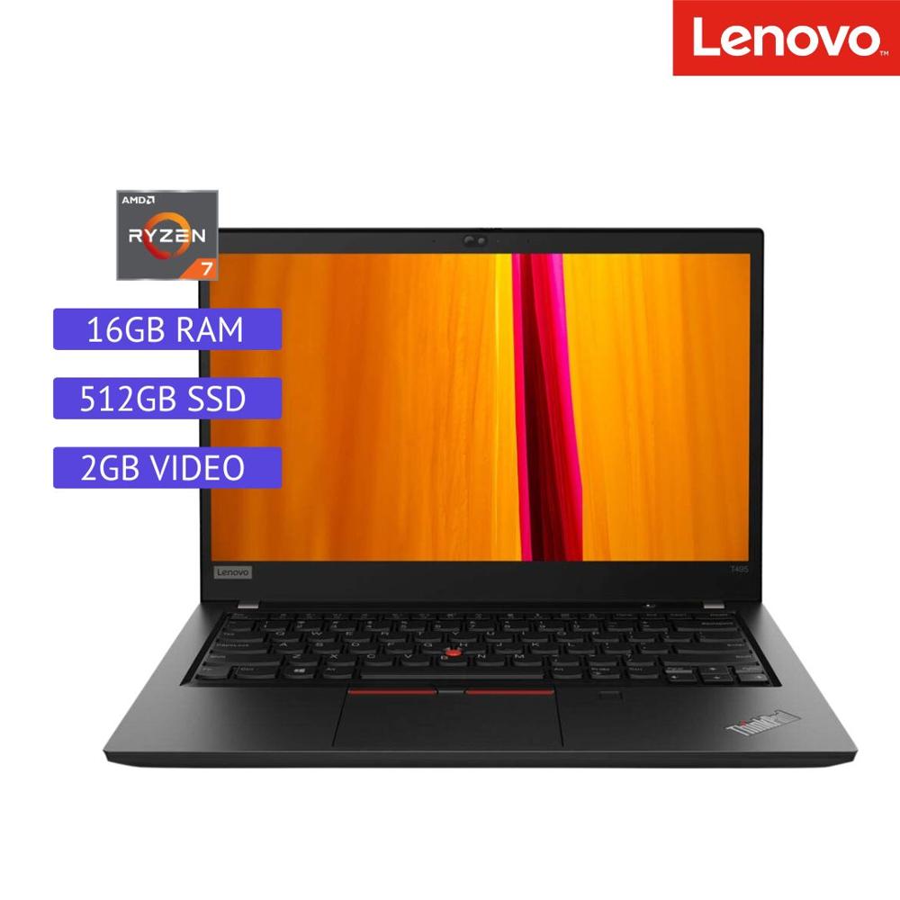 Laptop semi nueva Lenovo Thinkpad T495 - Ryzen7 - 16GB RAM - 512GB SSD - 2GB VIDEO RADEON