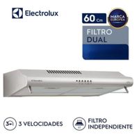 Campana Extractora Empotrable Tradicional Electrolux 60cm Acero Inox