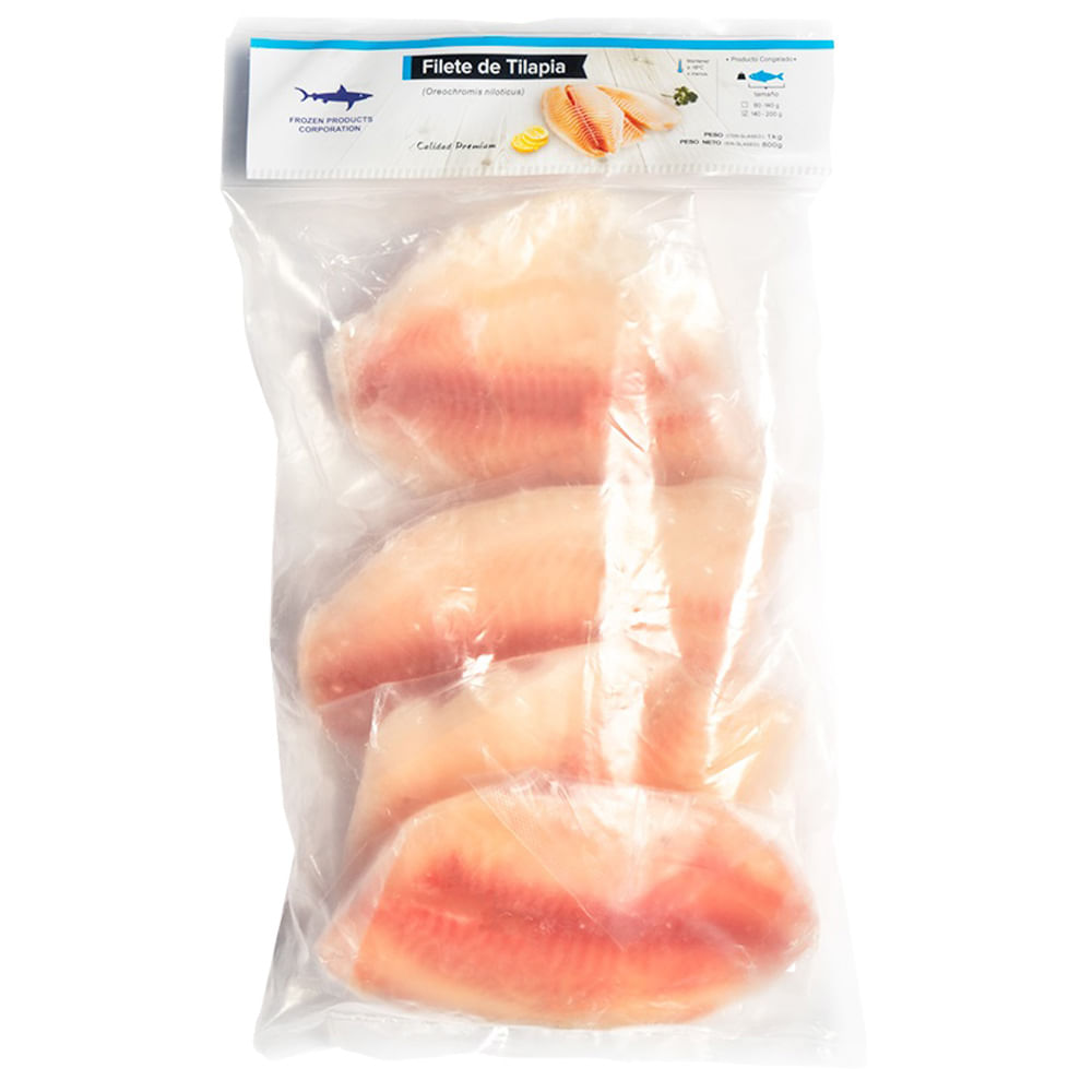 Filete de Tilapia FROZEN 5-7 Bolsa 1Kg