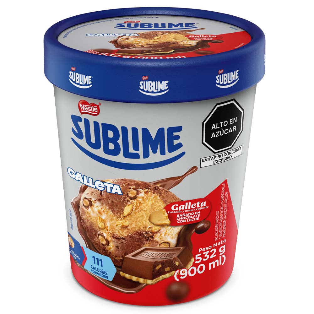 Helado de Galleta SUBLIME Pote 900ml